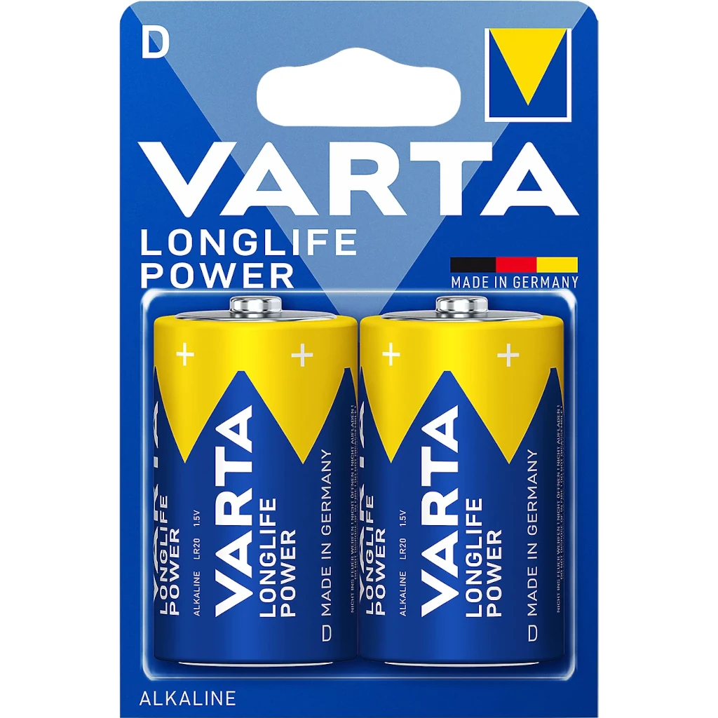 Varta Alkaline Longlife Power D Batterien / LR20 / 1.5V