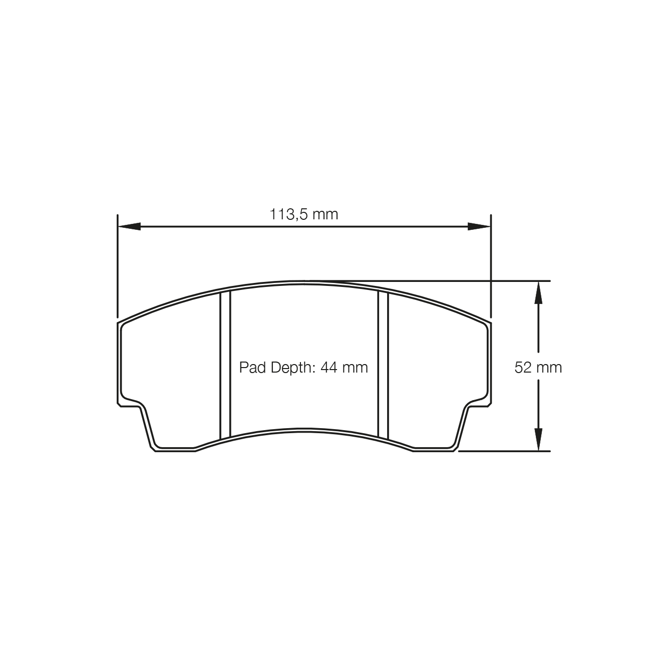 Pagid RSL29 Bremsbeläge für D2 286 / 304 / 330mm Hinterachse