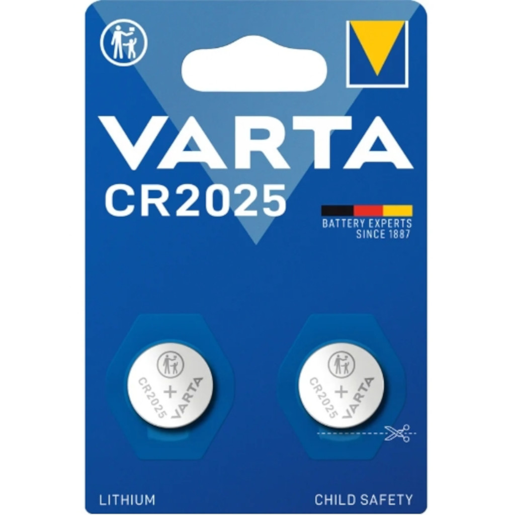 Varta Lithium Knopfzellen CR2025 / 3V