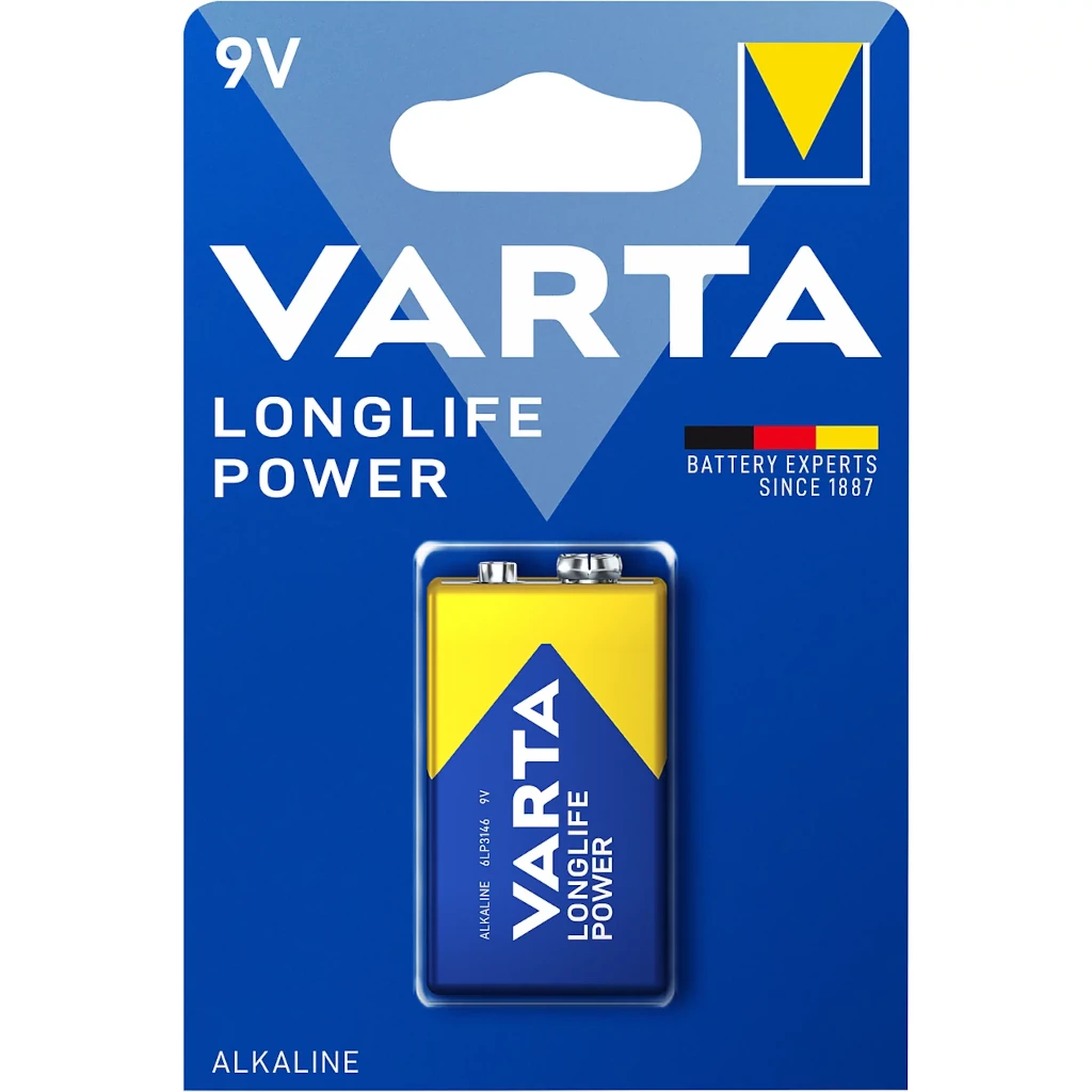 Varta Alkaline Longlive V Batterie / 6LR61 / 9V